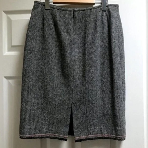 Tahari Suit Black & White Herringbone Blazer Jacket - Picture 2 of 15